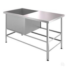 Ванна моечная Assum ВСРП-С-4/10-Л (1000х600х850) с рабочей поверхностью