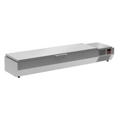 Витрина холодильная Polus A40 SM 1,2 с крышкой 0430 (Carboma VT2-G с крышкой)