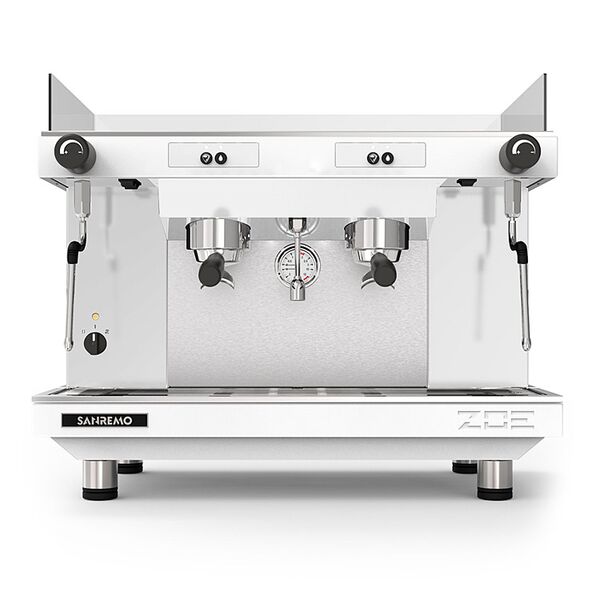 Кофемашина полуавтоматическая Sanremo Zoe SAP TA 2GR (белая)