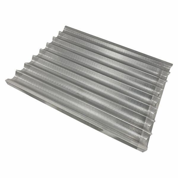 Лист для выпечки багетов Gastromix (8 волн) алюминий 600x800x43 мм